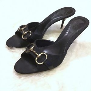 GUCCI | Monogram Horsebit Heels